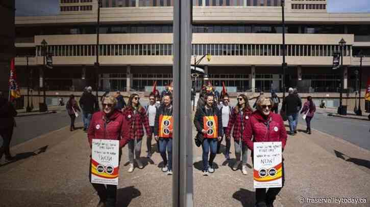Striking public servants block access to government buildings and key infrastructure