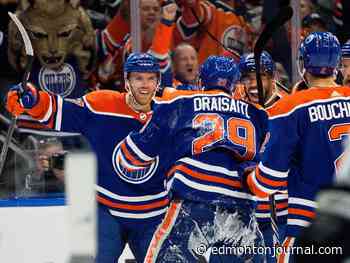 Zach Hyman scores goal with face as Oilers lead 5-2 vs Kings