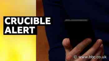 World Snooker Championship 2023: Emergency alert halts Crucible play