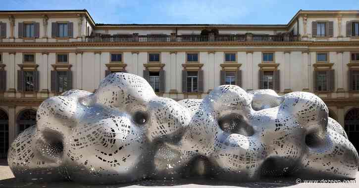 Marc Fornes designs bulging coral-shaped pavilion for Louis Vuitton