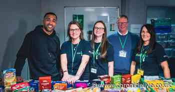Callum Wilson reveals family relied on foodbanks as he supports charity feeding people in Gateshead
