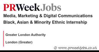 Greater London Authority: Media, Marketing & Digital Communications Black, Asian & Minority Ethnic Internship