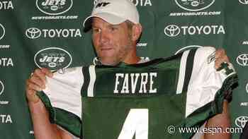 Favre believes Rodgers 'will do great' with Jets