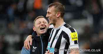 Dan Burn's wild celebrations vs Spurs explained as Newcastle United boss hails Joe Willock pass