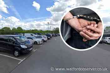 Theft from a vehicle arrest at David Lloyd Bushey car park