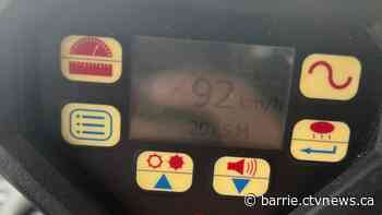 Young driver caught stunt driving in Bradford, Ont.