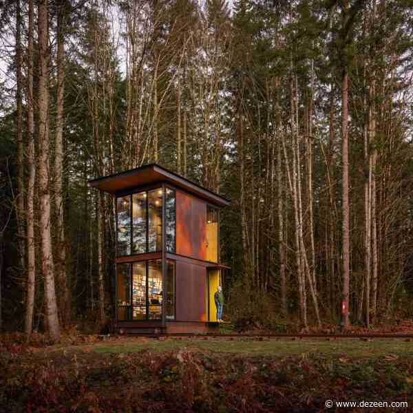 Olson Kundig places detachable studio on rail tracks in Washington State