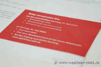Sparkasse: Schreiben bereitet Kunden im Kreis Höxter und in Delbrück Sorgen
