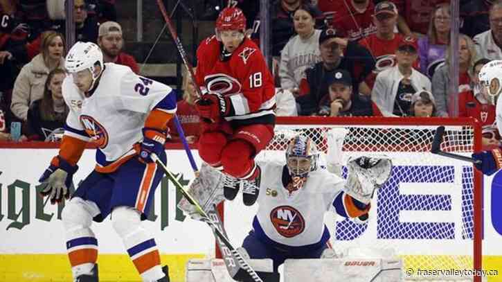 Hurricanes’ Drury back to skating after Game 4 exit on hit