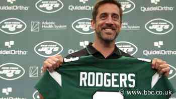 NFL: Aaron Rodgers jokes New York Jets' Super Bowl trophy looks 'lonely'