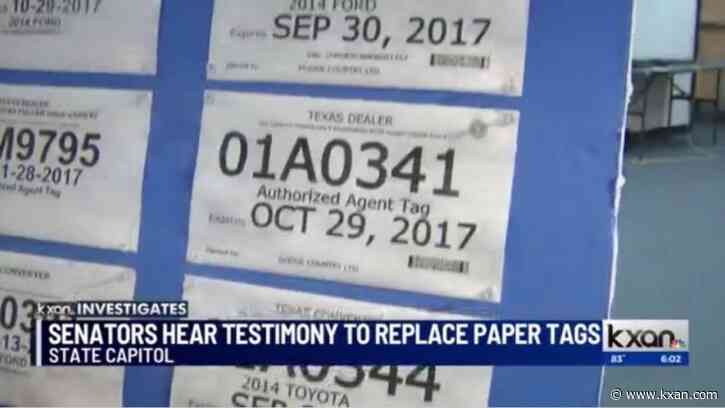 'Fix it:' Senators urged to pass bill to eliminate paper tags