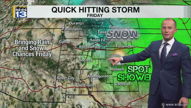 Rain and snow returning Friday