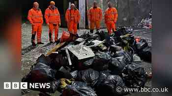 Rugby crews placed 'in danger' clearing roadside litter