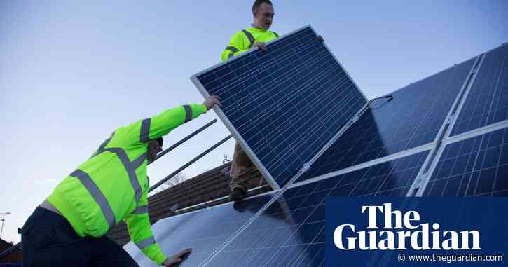 Number of UK homes installing rooftop solar panels highest in over seven years