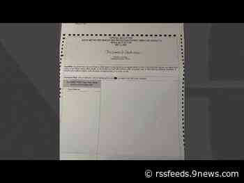 Next Question: Why send me a ballot with only one candidate?