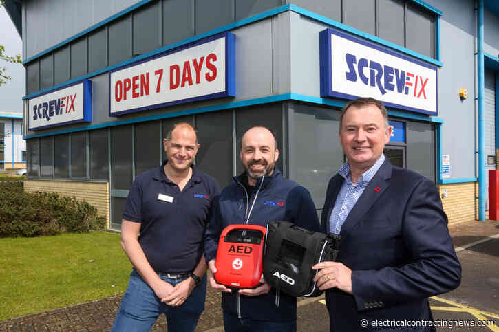 Screwfix installs defibrillators in partnership with the British Heart Foundation