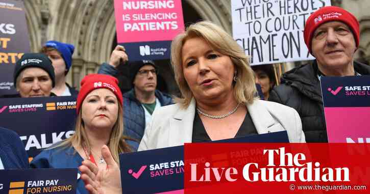 Steve Barclay says RCN left him with no choice but to go to court to block unlawful strike – UK politics live