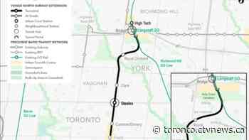 Ontario takes step towards construction of subway from Toronto to Richmond Hill