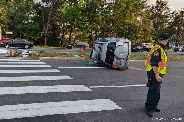 Rollover crash closes Route 50 during evening rush hour