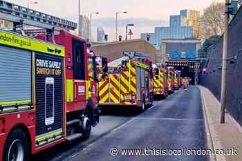 Greenwich Blackwall tunnel fire caused by electrical fault