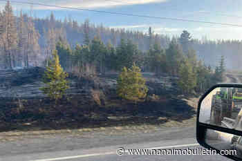 Gusty winds, downed power line sparks wildfire at Riske Creek west of Williams Lake