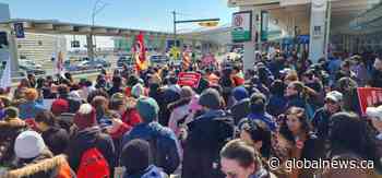 PSAC members hold protest at Toronto Pearson Airport amid escalating strike action
