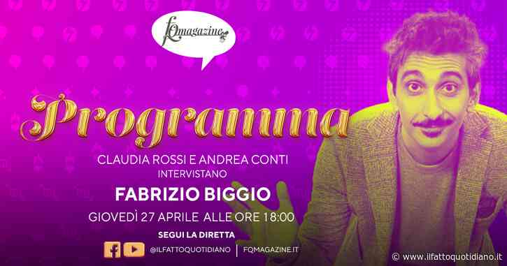Fabrizio Biggio: “Vi racconto il dietro le quinte di Viva Rai2”. E poi mostra la sua “casa” (rivedi la diretta con Claudia Rossi e Andrea Conti)