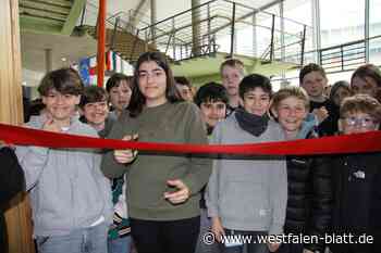 Im Gymnasium Steinhagen kann man am Strand Pause machen