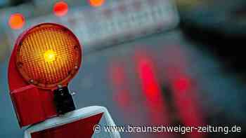 Fahrbahnverengung auf der K 93 bei Gifhorn