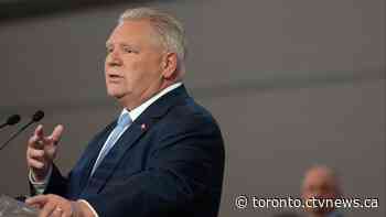 Doug Ford makes an announcement in Toronto