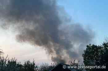 FW Dresden: Großbrand in einem Wäschereibetrieb