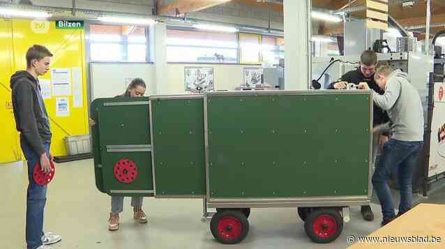 Bilzerse leerlingen maken mobiele school voor slachtoffers Turkse aardbeving