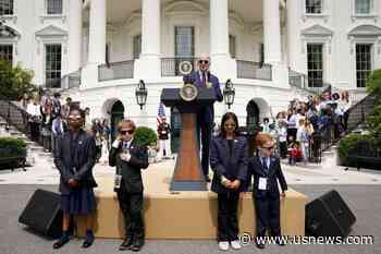Biden Takes Questions at Kids 'News Conference' at White House