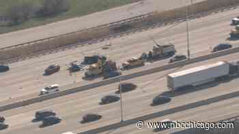 All Lanes Blocked on Eastbound I-90 for Multi-Vehicle Fatal Crash Near Schaumburg