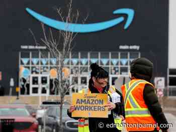 Union drive heats up at Amazon warehouse south of Edmonton