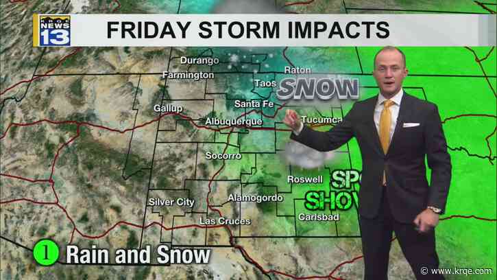 Winter weather returns to parts of New Mexico tonight