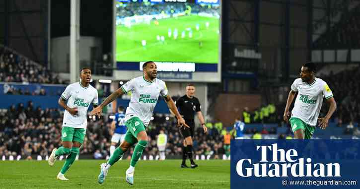 Wilson’s goals and Isak magic for Newcastle push Everton closer to drop