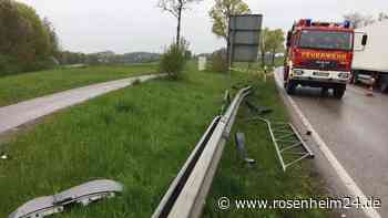Fotos vom Unfall auf der B304 bei Wasserburg am 28. April