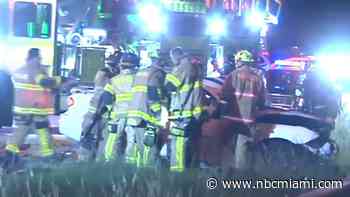 Wrong Way Crash Closes Southbound Lanes of Florida's Turnpike in Miami-Dade