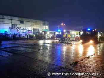 Police investigate fire in derelict Mill Hill warehouse