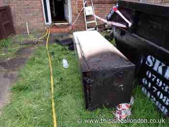 Romford, Sevenoaks Close: House fire caused by fridge fault