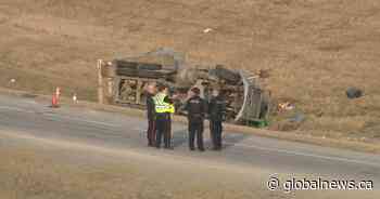 1 man killed in north Calgary crash on Deerfoot and Stoney trails