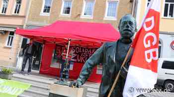 Kundgebung in Jena zum Tag der Arbeit