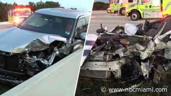 Driver Is ‘Happy to Be Alive' After Wrong Way Crash on Florida's Turnpike in Miami-Dade