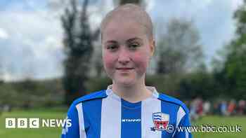 Footballer, 12, with leukaemia kicks off match