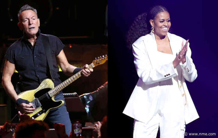 Watch Michelle Obama join Bruce Springsteen to perform ‘Glory Days’ at Barcelona gig