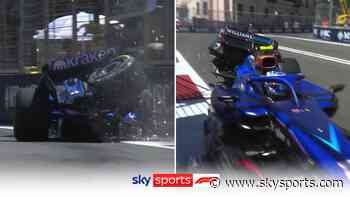 Sargeant smashes into wall to bring out red flag and end SQ1