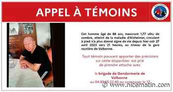 L’homme porté disparu à Valbonne retrouvé sain et sauf