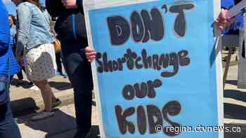 'Our students deserve better': Teachers converge on Sask. Legislature in 'Rally for Public Education'