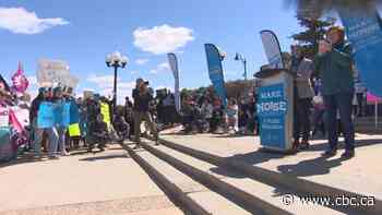 Teachers, students, parents rally in Regina for increase in public education funding